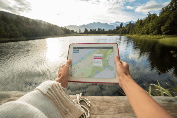 Eco Index Restoration Map On Tablet